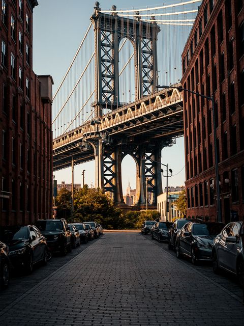 Die Manhattan Bridge von Dumbo aus