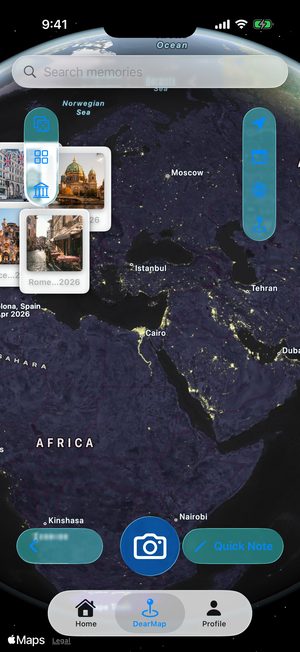DearMaps in Blau
