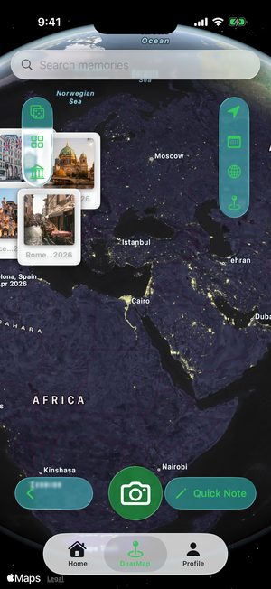 DearMaps in Grün